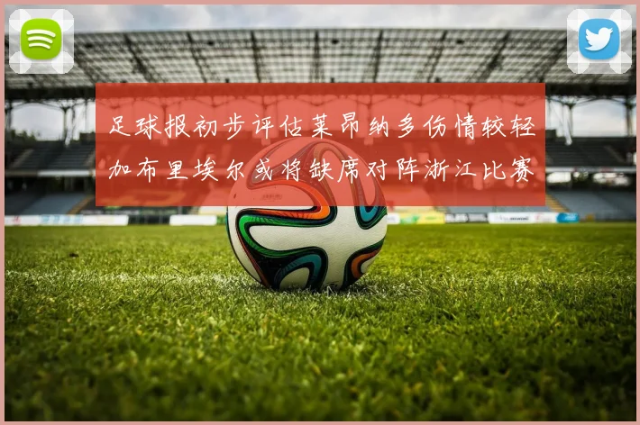 足球报初步评估莱昂纳多伤情较轻加布里埃尔或将缺席对阵浙江比赛